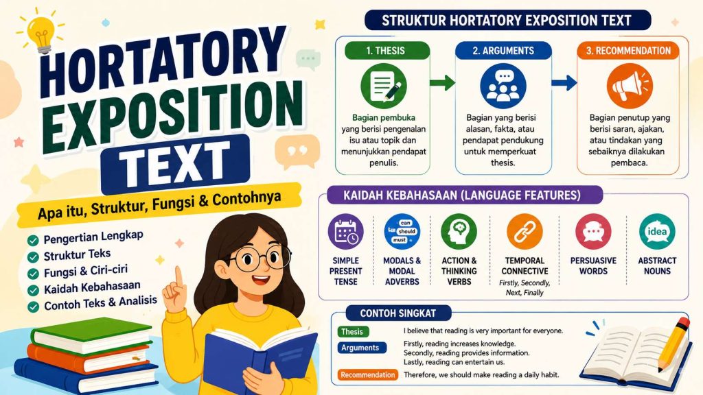 Struktur dan Kaidah Kebahasaan Hortatory Exposition Text