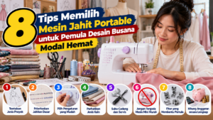8 Tips Memilih Mesin Jahit Portable Pertama untuk Pemula Desain Busana Modal Hemat