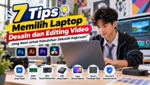 7 Tips Memilih Laptop Desain dan Editing Video yang Awet untuk Kebutuhan Sekolah Kejuruan