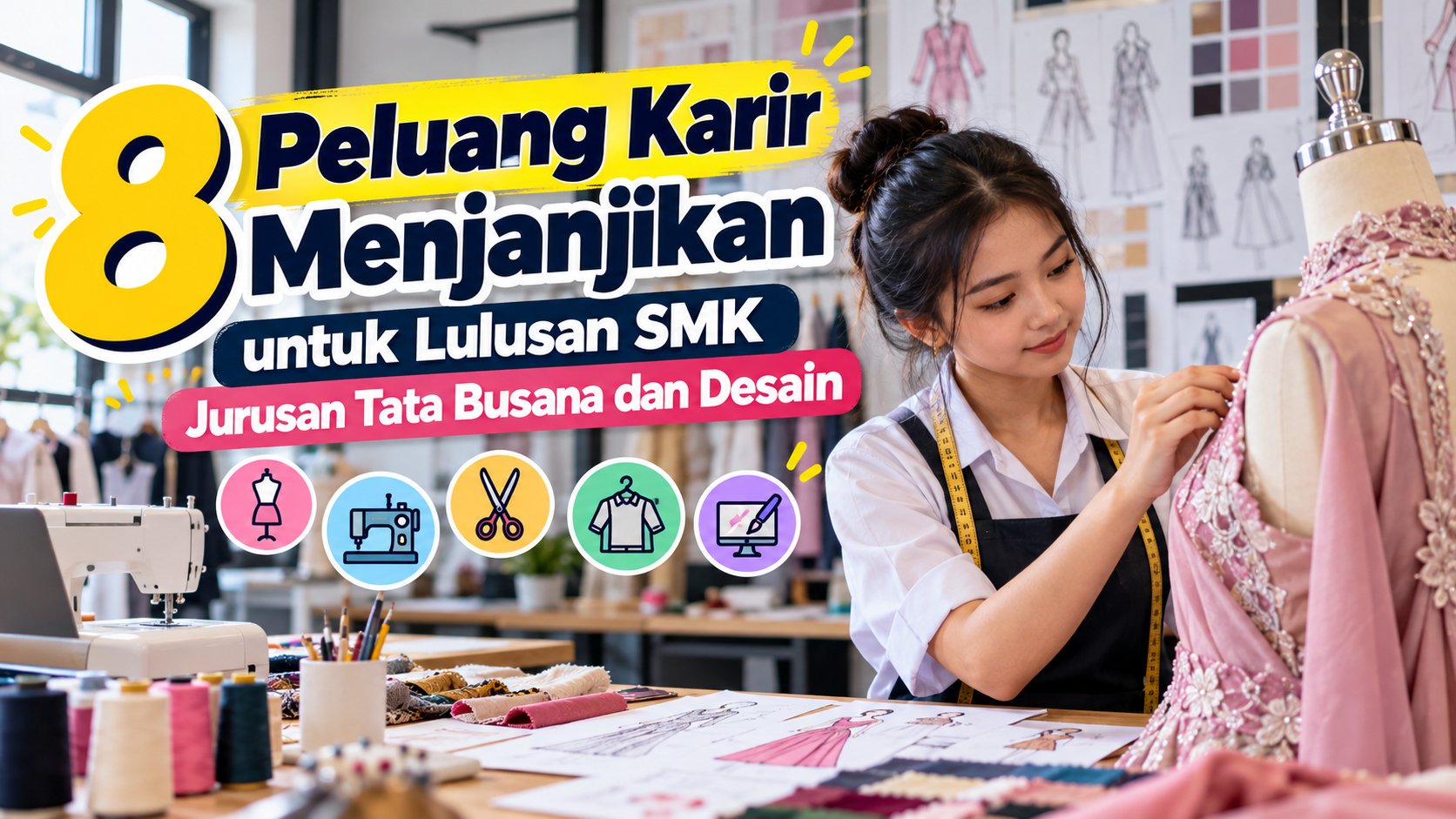 8 Peluang Karir Menjanjikan untuk Lulusan SMK Jurusan Tata Busana dan Desain